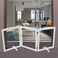 SFJC Support Feet for Pet Gate Freestanding Dog Gate Set of 2 Design for 071 inches Thickness PanelStairsWhite