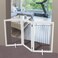 SFJC Support Feet for Pet Gate Freestanding Dog Gate Set of 2 Design for 071 inches Thickness PanelStairsWhite