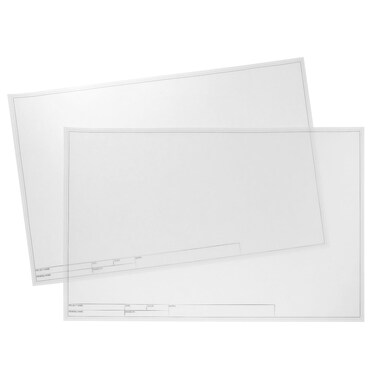 Bright Creations Translucent Architectural Vellum Paper Drafting Sheets 11x17 with Engineer Title Block 20 Pieces