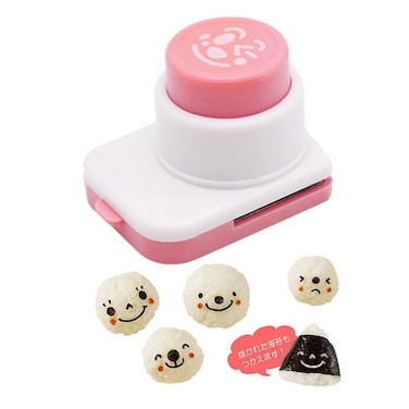 meine DIY Sushi Smiley face Tool Seaweed Nori Press Punch Cutter Embossing Device Rice Ball bento Mold Box