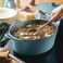 Rachael Ray NITRO Cast Iron Dutch Oven 65 Quart Agave Blue