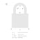 ABUS T84MB40 C KD 40mm All Weather Solid Brass Keyed Different Padlock Red