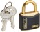 ABUS T84MB40 C KD 40mm All Weather Solid Brass Keyed Different Padlock Red