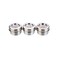 LunchBots Tiny Dips Condiment Containers  Set of 3  Perfect Portion Cups  Spill Proof Lunch Box Sauce Container with Lid  Food Grade Stainless Steel  15oz  Dishwasher Safe  Stainless Lids