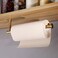 Paper Towel Holder Under Cabinet Wall Mount Paper Towel Rack Kitchen Paper Holder Self Adhensive Jumbo Rolls Paper Towel Holders for Kitchen Bathroom Farmhouse Accessories SUS 304 Stainless SteelGold