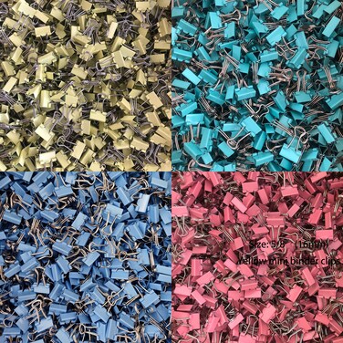 Mini Binder Clips 58  06 inches  15 mm a Little Bit Scratch Paper Clips 40 PCS 40 PCS Mix