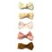 Baby Wisp 5 pc Tiny Hair Bows Newborn Infant Toddler Baby Girl Hair Accessory Hair Clips Gift Set  Sand Castle