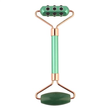 Leosense 18 Germanium Stones Facial  Body Massage Beauty Rollers with Green Jade Roller  Uplifting FaceEyesChinNeck Massager AntiAging Beauty Tool to LiftFirm and Tighten Skin Tension Relief