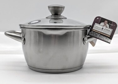 David Burke Gourmet Pro Regency II 34 qt sauce pan Silver M12240
