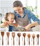Wooden Spoons for Cooking Kitchen Utensils Set Natural Teak Wood Spoon and Spatula for High Heat StirringCooking Spoons Wooden Spatula for Nonstick Cookware 8