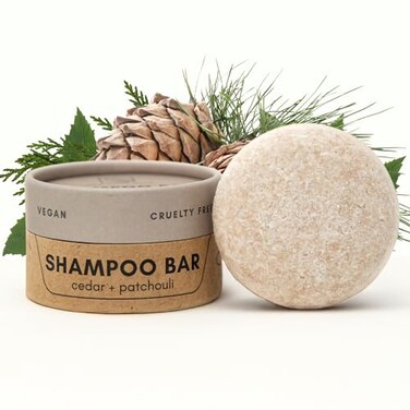 Zero Waste MVMT Shampoo Bar  Peppermint  Eucalyptus  Ecofriendly Shampoo with Travel Container  Natural Salon Quality Shampoo Zero Waste  Plastic Free