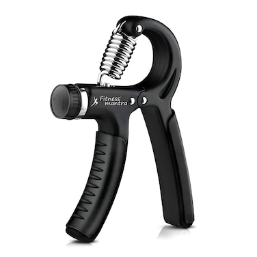 Fitness Mantra 10KG To 40KG Weight Adjustable Hight Quality Hand Gripper for Men  Women Hand GripFinger ExerciserPower GripperHand Exerciser EquipmentHand Strengtheners Black Color