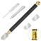 PASWAY Glass Cutter Tool Set 2mm20mm Pencil Style Oil Feed Carbide Tip Glass Cutting Tool Set for Mirror Tiles Mosaic Stained Glass with 2 Extra Heads and Screwdriver