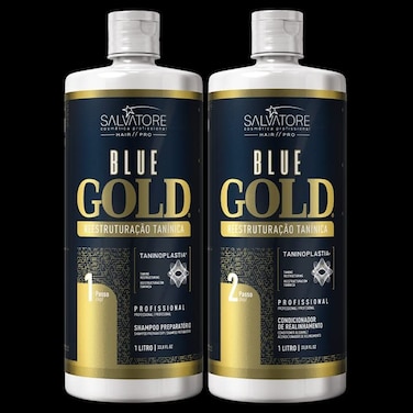 SALVATORE Blue Gold System Tanino Hair Restructuring Treatment Kit 2x1L