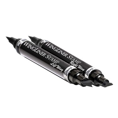 Wing liner Eyeliner Stamp Waterproof Makeup Smudgeproof 2 Pk Long Lasting Liquid Eyeliner Pen Vamp Style Wing Left and Right Side 8mm Mini
