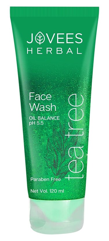 Jovees Tea Tree Oil Control Face Wash for Oily and Sensitive Skin Ayurvedic 120 millilitre