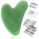 RFAQK GuaSha Tool for Face  Green Gua sha Facial Tools for Face  Body SPA  Heart Shape Gua sha Massage Scrapper Tool Real Natural Gua Sha Jade Stone for Treatment to Relieve Muscles Tension