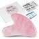 GuaSha Tool for Face  Rose Quartz Gua sha Facial Tools for Face  Body SPA  Heart Shape Gua sha Massage Scrapper Tool Real Natural Gua Sha Jade Stone for Treatment to Relieve Muscles Tension