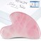 GuaSha Tool for Face  Rose Quartz Gua sha Facial Tools for Face  Body SPA  Heart Shape Gua sha Massage Scrapper Tool Real Natural Gua Sha Jade Stone for Treatment to Relieve Muscles Tension