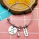 Workout Gym Bracelet Dumbbell Charm Bangle Funny Gym Workout Jewelry Fitness Trainer Bracelet Gifts for Women Men Bodybuilding Jewelry The Gym is My Happy Placebelieve Inspirational Fitness Gifts