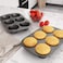 3 Pack Nonstick Muffin Pan Carbon Steel Cupcake Pan Easy to Clean and Perfect for Making Muffins or Cupcakes 6 Cup Jumbo