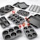 3 Pack Nonstick Muffin Pan Carbon Steel Cupcake Pan Easy to Clean and Perfect for Making Muffins or Cupcakes 6 Cup Jumbo
