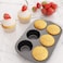 3 Pack Nonstick Muffin Pan Carbon Steel Cupcake Pan Easy to Clean and Perfect for Making Muffins or Cupcakes 6 Cup Jumbo