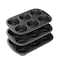 3 Pack Nonstick Muffin Pan Carbon Steel Cupcake Pan Easy to Clean and Perfect for Making Muffins or Cupcakes 6 Cup Jumbo