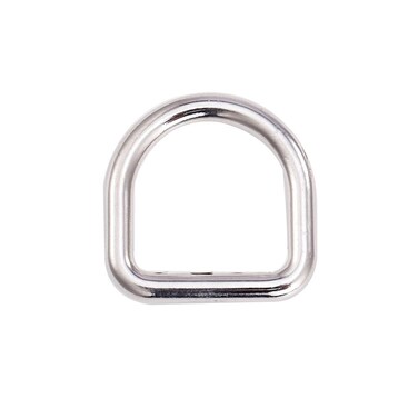 COOHC Metal D Rings 2 Inch Inner Welded Heavy Duty Seamless Molded Solid Buckles Ring Silver 6 Pack