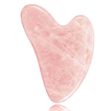 Gua Sha Massage ToolRose Quartz Gua Sha Tool for Facial and Body MassageGua Sha Facial Tool for SPA Traditional Acupuncture Therapy Trigger Point TreatmentPink