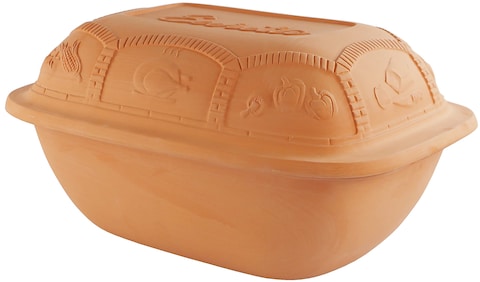 Eurita Clay Roaster 72 Quart NonStick Earthenware ToxinFree Healthy Clay Pot Cooking Versatile Cooking Dutch Oven Digital Recipe and Instructions Included