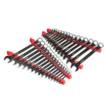 ERNST NoSlip LowProfile Wrench Rail Set 30 Tool Red 6050A