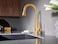 Moen 7664BG Sleek OneHandle High Arc Pulldown Modern Bar Faucet Brushed Gold