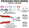 300 Sets Snap Button Snap Fastener kit Snaps 95mm Metal Snaps Buttons with Fastener Pliers Press Tool Kit Perfect for DIY Crafts Clothes Hats and Sewing10 Colors