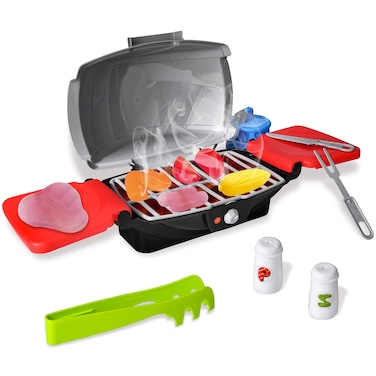 JOYIN Mini Barbecue BBQ Cooking Kitchen Toy Interactive Grill Play Food Cooking Playset for Kids Kitchen Pretend Play
