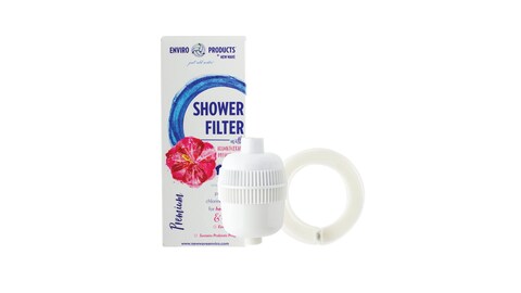 New Wave Enviro Shower Filter System with Aromatherapy Ring Premium White 796515300727