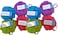 Aquasentials Mesh Pouf Bath Sponge 8 Pack