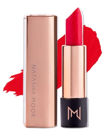 NATASHA MOOR Silk Suede Lipstick LongLasting Hydrating SemiMatte Finish  Creamy CrueltyFree Formula  Silky Smooth and Highly Pigmented  FEARLESS