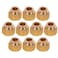 Highcraft G41GT1410 Forged Brass Short Nut for Flare Pipe Fittings 14 OD Connection Pack of 10