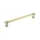 Amerock  Cabinet Pull  Brushed GoldSatin Nickel  81316 inch 224 mm Center to Center  Overton  1 Pack  Drawer Pull  Drawer Handle  Cabinet Hardware