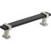 Amerock  Cabinet Pull  Brushed Matte BlackSatin Nickel  5116 inch 128 mm Center to Center  Overton  1 Pack  Drawer Pull  Drawer Handle  Cabinet Hardware