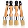Supkiir 4Pcs Paint Brush for Furniture Painting 2 Round  2 Flat 1 Brushes Wax Paint Brushes for Wood Furniture Art Craft Home Decoration