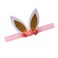 Easter Flower Headband Bunny Ear Baby Girl Easter Rabbit Ear Flower Hair Band JHE43 GoldB