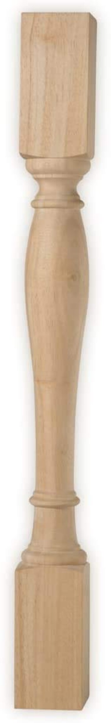 BingLTD  35 12 in x 3 12 in Unfinished Rubberwood Post  1 PC K3535PUNF