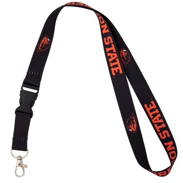 Desert Cactus Oregon State University Lanyard OSU Beavers Car Keys ID Badge Holder Keychain Detachable Breakaway Snap Buckle Black