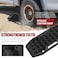 BUNKER INDUST Offroad Traction Boards with Jack BasePair Multifunctional Recovery Tracks Tire Traction Mat Snow Mud Sand RampBlack 4X4 ATV UTV Car Traction Pads with Carry Bag