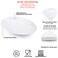KOXINKARLU Melamine Large Serving Platter 16inch Oval Serving Plates White Serving Tray for Entertaining Party 100 Melamine Serving Dish for Appetizers Meat Food Set of 2