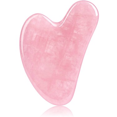 uspxqx Gua Sha Gua Sha Facial Tools gua sha Stone with Pink Quartz A Relaxing and AntiAging Facial Massage Tool can Also be Used on The Chin Ear Roots Neck Back arms and Legs