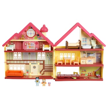 Bluey Ultimate Lights  Sounds Playhouse with Two posable Figures and Accessories  Heeler Home