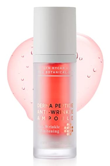 DERMACENTRIC Derma Peptide Ampoule  Vegan Korean Skin Care Pore Tightening  Brightening Serum  Face Serum Moisturizing Ampoule wNiacinamide Centella Asiatica and Collagen Peptides 101fl oz